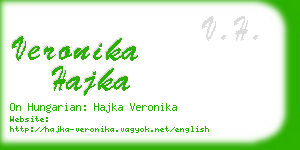 veronika hajka business card
